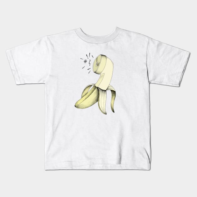 Blah Blah Blah Kids T-Shirt by Barlena